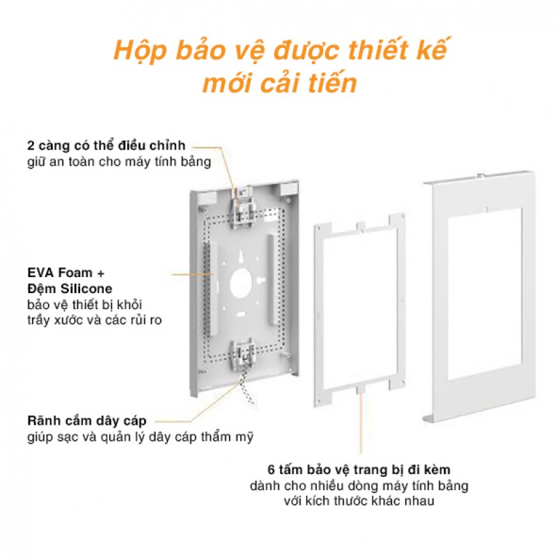  Giá đỡ chống trộm máy tính bảng treo tường, để bàn