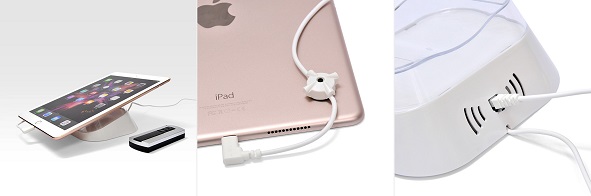 Chân đế chống trộm độc lập cho máy tính bảng iPad.