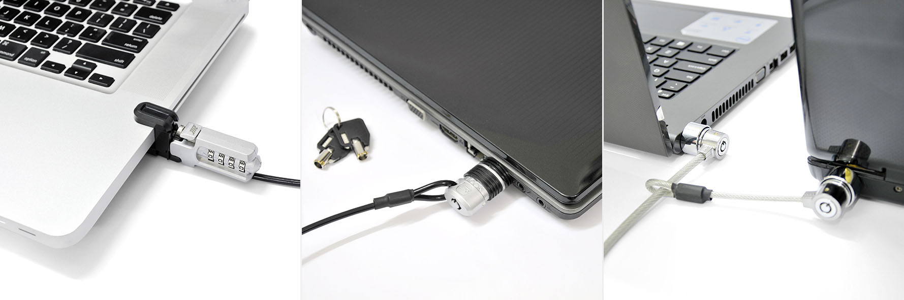 Các mẫu dây khoá chống trộm laptop.